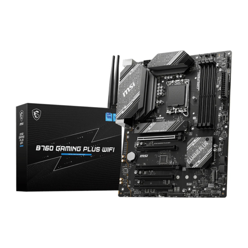 MSI B760 Gaming Plus WiFi DDR5 LGA1700 Intel ATX Gaming Motherboard - اللوحة الأم